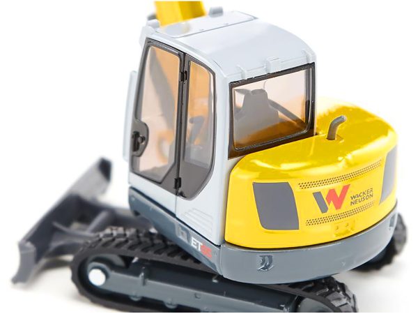 Wacker Neuson ET65 Track Excavator Yellow and Gray 1/50 Diecast Model by Siku - Image 2