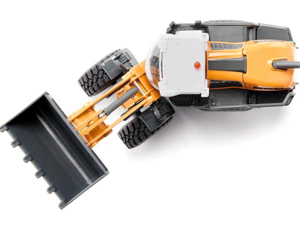 Liebherr L556 Wheel Loader Yellow with White Cabin 1/50 Diecast Model by Siku - Image 2