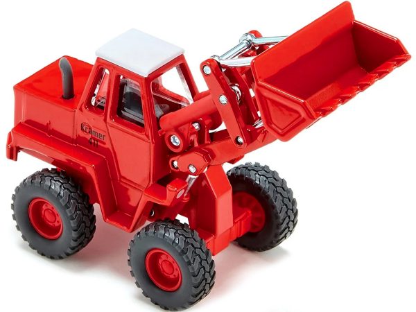 Kramer 411 Wheel Loader Red with White Top 1/50 Diecast Model by Siku - Image 2