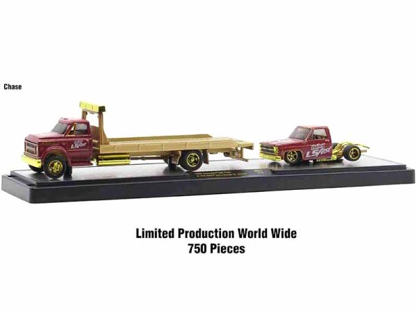 Auto Haulers Set of 3 Trucks Release 51 Limited Edition to 8400 pieces Worldwide 1/64 Diecast Model Cars by M2 Machines - Image 2