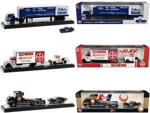 Auto Haulers Set of 3 Trucks Release 57 Limited Edition to 8400 pieces Worldwide 1/64 Diecast Models by M2 Machines