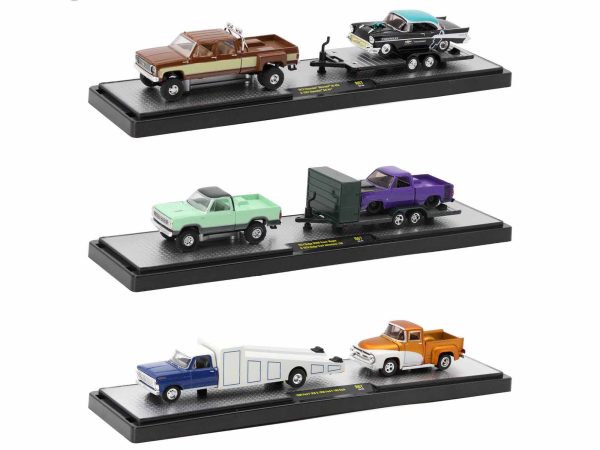 Auto Haulers Set of 3 Trucks Release 67 Limited Edition to 9600 pieces Worldwide 1/64 Diecast Model Cars by M2 Machines - Image 2