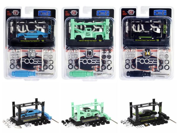 Model Kit 3 piece Car Set Release 55 Limited Edition to 9750 pieces Worldwide 1/64 Diecast Model Cars by M2 Machines - Image 2