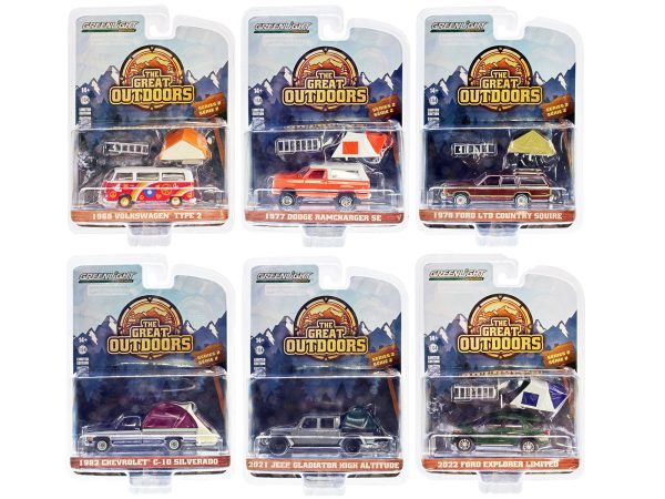 "The Great Outdoors" Set of 6 pieces Series 2 1/64 Diecast Model Cars by Greenlight - Image 2