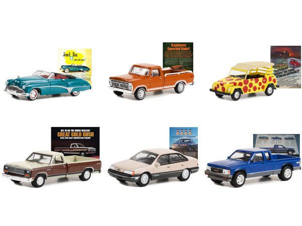 "Vintage Ad Cars" Set of 6 pieces Series 8 1/64 Diecast Model Cars by Greenlight - Image 2