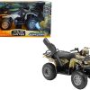 Suzuki Vinson 500 4X4 Quad Runner Green ATV 1/12 Diecast Motorcycle Model by New Ray