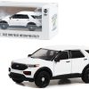 2022 Ford Police Interceptor Utility White "Hot Pursuit" "Hobby Exclusive" Series 1/64 Diecast Model Car by Greenlight