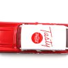 1957 Chevrolet Nomad "Coca-Cola" Red with White Top and Red Interior 1/43 Diecast Model Car by Motor City Classics - Image 5