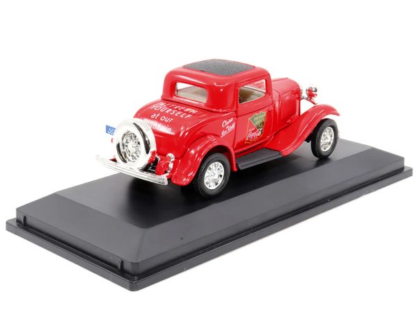 1932 Ford Coupe "Coca-Cola" Red with Black Top 1/43 Diecast Model Car by Motor City Classics - Image 2
