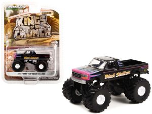1992 Ford F-250 Monster Truck Black "Black Stallion" "Kings of Crunch" Series 11 1/64 Diecast Model Car by Greenlight