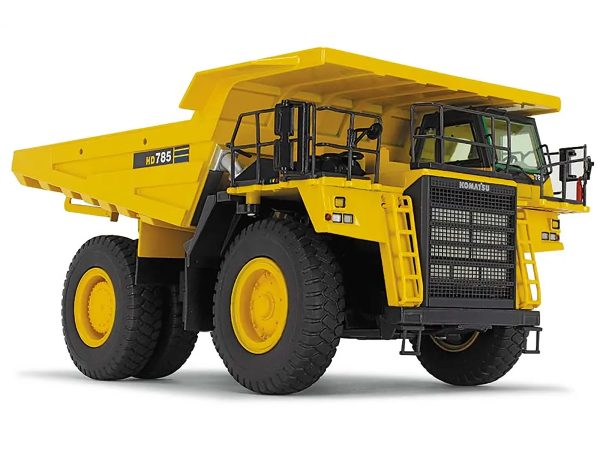 Komatsu HD785-7 Dump Truck Yellow 1/50 Diecast Model by NZG - Image 3
