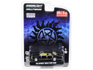 1967 Chevrolet Impala Sport Sedan Black Chrome Edition "Supernatural" (2005) TV Series Limited Edition to 4600 pieces Worldwide 1/64 Diecast Model Car by Greenlight