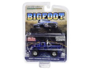 1974 Ford F-250 "Bigfoot #1 The Original Monster Truck" Chrome Blue Limited Edition to 5750 pieces Worldwide 1/64 Diecast Model Car by Greenlight