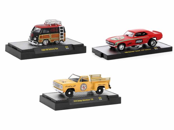 "Coca-Cola" Set of 3 pieces Release 34 Limited Edition to 10000 pieces Worldwide 1/64 Diecast Model Cars by M2 Machines - Image 4