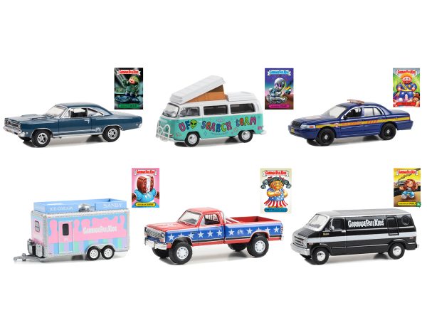 "Garbage Pail Kids" Set of 6 pieces Series 5 1/64 Diecast Models by Greenlight - Image 3
