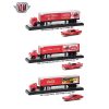 Auto Haulers "Coca-Cola" Release Set of 3 Trucks 1/64 Diecast Models by M2 Machines