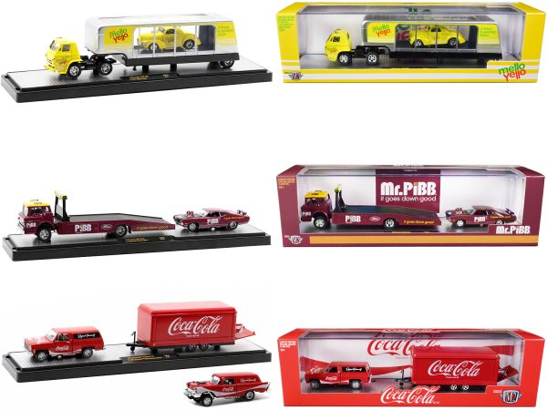 Auto Haulers "Coca-Cola" Set of 3 pieces Release 23 Limited Edition 1/64 Diecast Model Cars by M2 Machines - Image 3