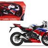 2016 Honda CBR100RR Red/White/Blue/Black Motorcycle Model 1/12 by New Ray