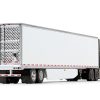 2018 Freightliner Cascadia High Roof Sleeper Cab with 53' Utility Reefer Trailer White 1/64 Diecast Model by DCP/First Gear