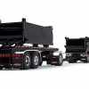 Kenworth T880 Quad-Axle Dump Truck and Rogue Transfer Tandem-Axle Dump Trailer Black 1/64 Diecast Model by DCP/First Gear - Image 3