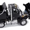 Kenworth T880 Quad-Axle Dump Truck and Rogue Transfer Tandem-Axle Dump Trailer Black 1/64 Diecast Model by DCP/First Gear - Image 4