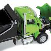 Kenworth T880 Day Cab with Rogue Transfer Dump Body Truck Lime Green and Black 1/64 Diecast Model by DCP/First Gear - Image 3
