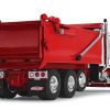Kenworth T880 Day Cab with Rogue Transfer Dump Body Truck White and Viper Red 1/64 Diecast Model by DCP/First Gear - Image 3