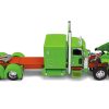 Peterbilt 389 with 63" Flat-Top Sleeper and 53' Utility Trailer "Hallahan Transport" Green "Big Rigs" Series 1/64 Diecast Model by DCP/First Gear