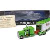 Peterbilt 389 with 63" Flat-Top Sleeper and 53' Utility Trailer "Hallahan Transport" Green "Big Rigs" Series 1/64 Diecast Model by DCP/First Gear - Image 3