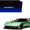Aston Martin Vulcan Apple Tree Green Metallic with Orange Accents and Carbon Top 1/18 Model Car by Autoart - Image 2