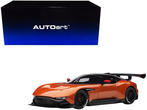 Aston Martin Vulcan Madagascar Orange with Carbon Top 1/18 Model Car by Autoart - Image 2