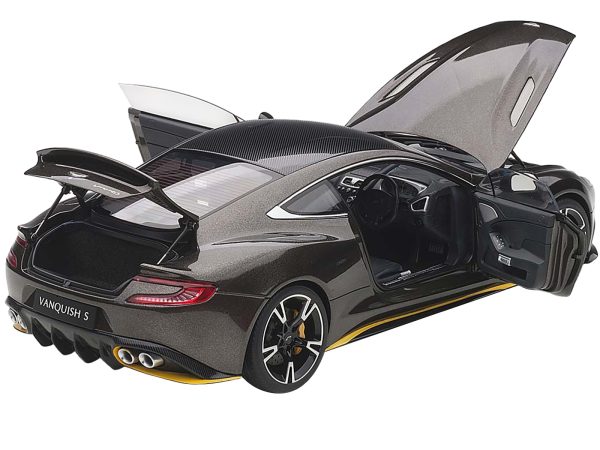 2017 Aston Martin Vanquish S Kopi Bronze with Carbon Top 1/18 Model Car by Autoart - Image 2
