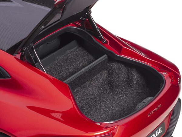 2019 Aston Martin Vantage RHD (Right Hand Drive) Hyper Red Metallic with Carbon Top 1/18 Model Car by Autoart - Image 4