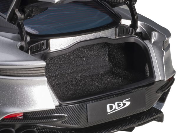 Aston Martin DBS Superleggera RHD (Right Hand Drive) Lightning Silver Metallic with Carbon Top 1/18 Model Car by Autoart - Image 4