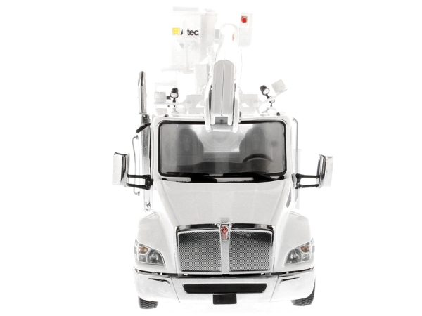Kenworth T380 with Altec AA55 Aerial Service Truck White "Transport Series" 1/32 Diecast Model by Diecast Masters - Image 3