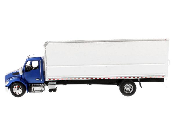 Kenworth T280 with Supreme Signature Van Truck Body Blue and White "Transport Series" 1/32 Diecast Model by Diecast Masters - Image 2