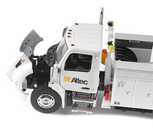 Peterbilt 536 Truck with Altec AA55 Aerial Service Body White "Transport Series" 1/32 Diecast Model by Diecast Masters - Image 3