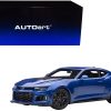 Chevrolet Camaro ZL1 Hyper Blue Metallic 1/18 Model Car by Autoart