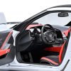 2019 Chevrolet Corvette C7 ZR1 Ceramic Matrix Gray Metallic with Carbon Top 1/18 Model Car by Autoart - Image 2