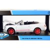 Bentley Continental Supersports ISR Convertible White Metallic with Red Wheels 1/24 Diecast Model Car by Optimum Diecast