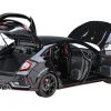 2021 Honda Civic Type R (FK8) RHD (Right Hand Drive) Crystal Black Pearl 1/18 Model Car by Autoart - Image 2