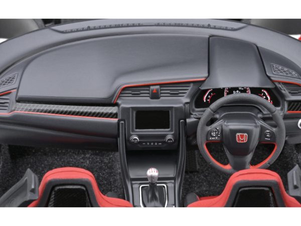 2021 Honda Civic Type R (FK8) RHD (Right Hand Drive) Crystal Black Pearl 1/18 Model Car by Autoart - Image 4