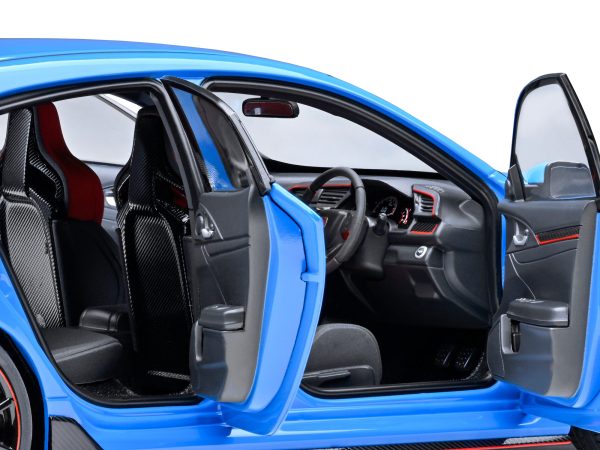 2021 Honda Civic Type R (FK8) RHD (Right Hand Drive) Racing Blue Pearl 1/18 Model Car by Autoart - Image 2