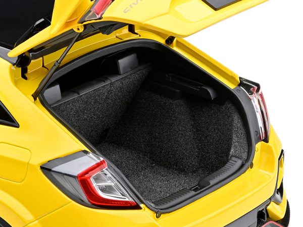 2021 Honda Civic Type R (FK8) RHD (Right Hand Drive) Sunlight Yellow Limited Edition 1/18 Model Car by Autoart - Image 3