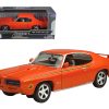 1969 Pontiac GTO Judge Orange with Stripes 1/24 Diecast Model Car by Motormax