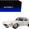 Jaguar Lightweight E Type Roadster RHD (Right Hand Drive) White 1/18 Model Car by Autoart - Image 3