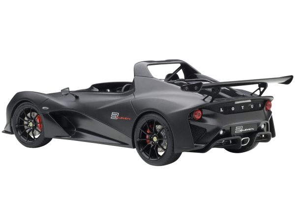 Lotus 3-Eleven Matt Black with Gloss Black Accents 1/18 Model Car by Autoart - Image 2