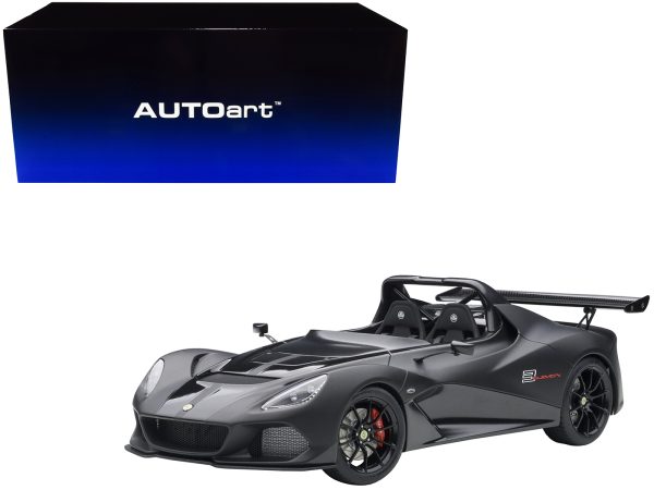 Lotus 3-Eleven Matt Black with Gloss Black Accents 1/18 Model Car by Autoart - Image 3