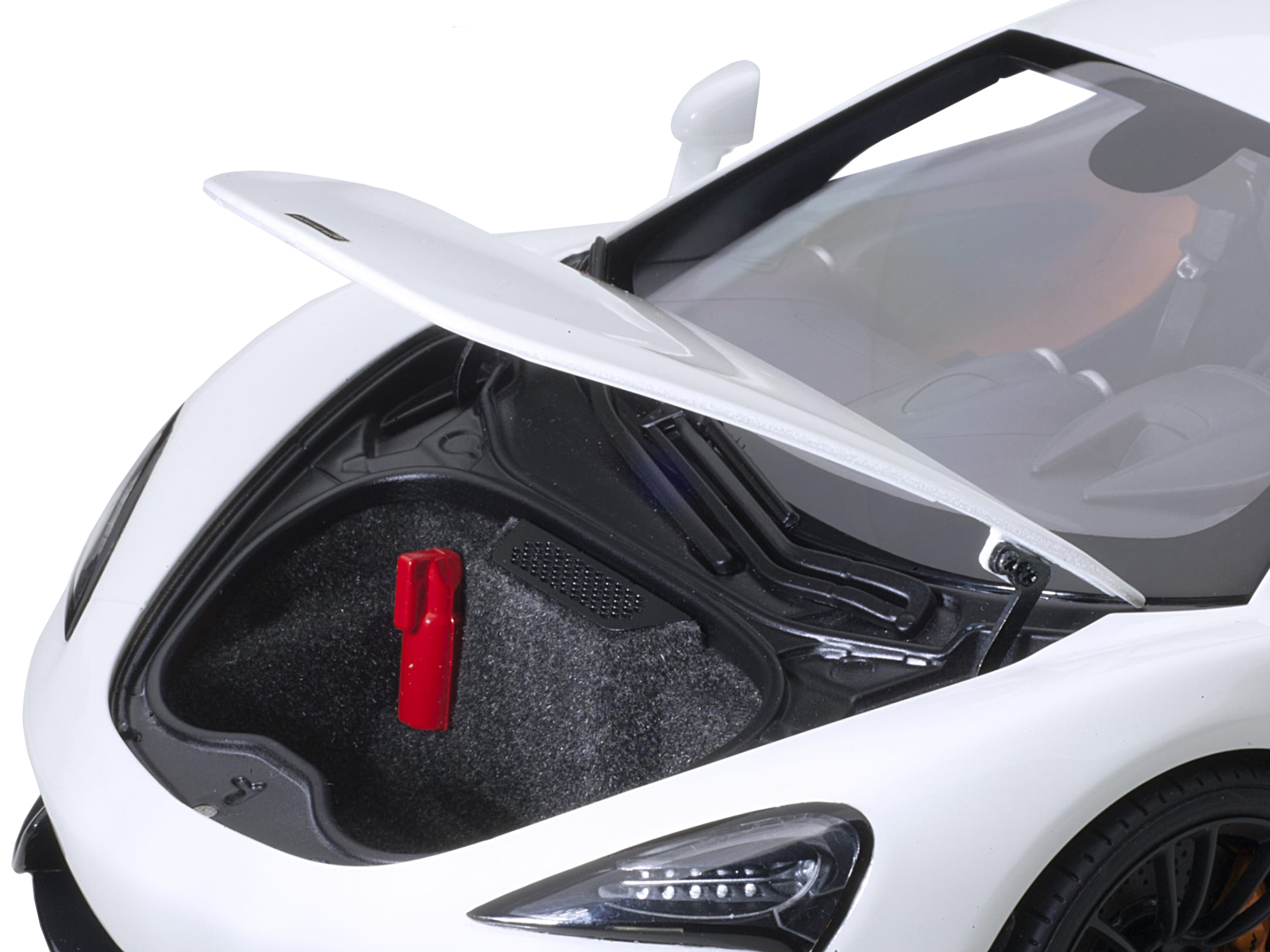 Mclaren 570S White with Black Wheels 1/18 Model Car by Autoart - Image 4