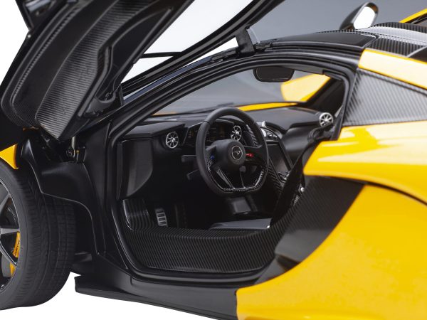 McLaren P1 Volcano Yellow with Yellow and Black Interior 1/18 Model Car by Autoart - Image 4
